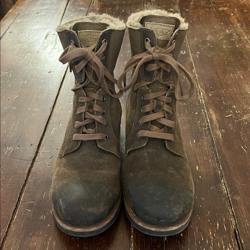 Men's Ugg Larus Boots Chestnut​​ Size 8 - Picture 4 of 15